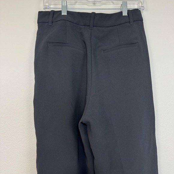 Aritzia Wilfred The Effortless Pant Women's Size 10 Black Pleated High Rise - Picture 8 of 16